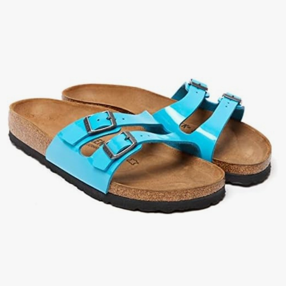 Birkenstock Ibiza Scuba Blue Men's Size 10N Slide Sandals NWT Preppy Vacation